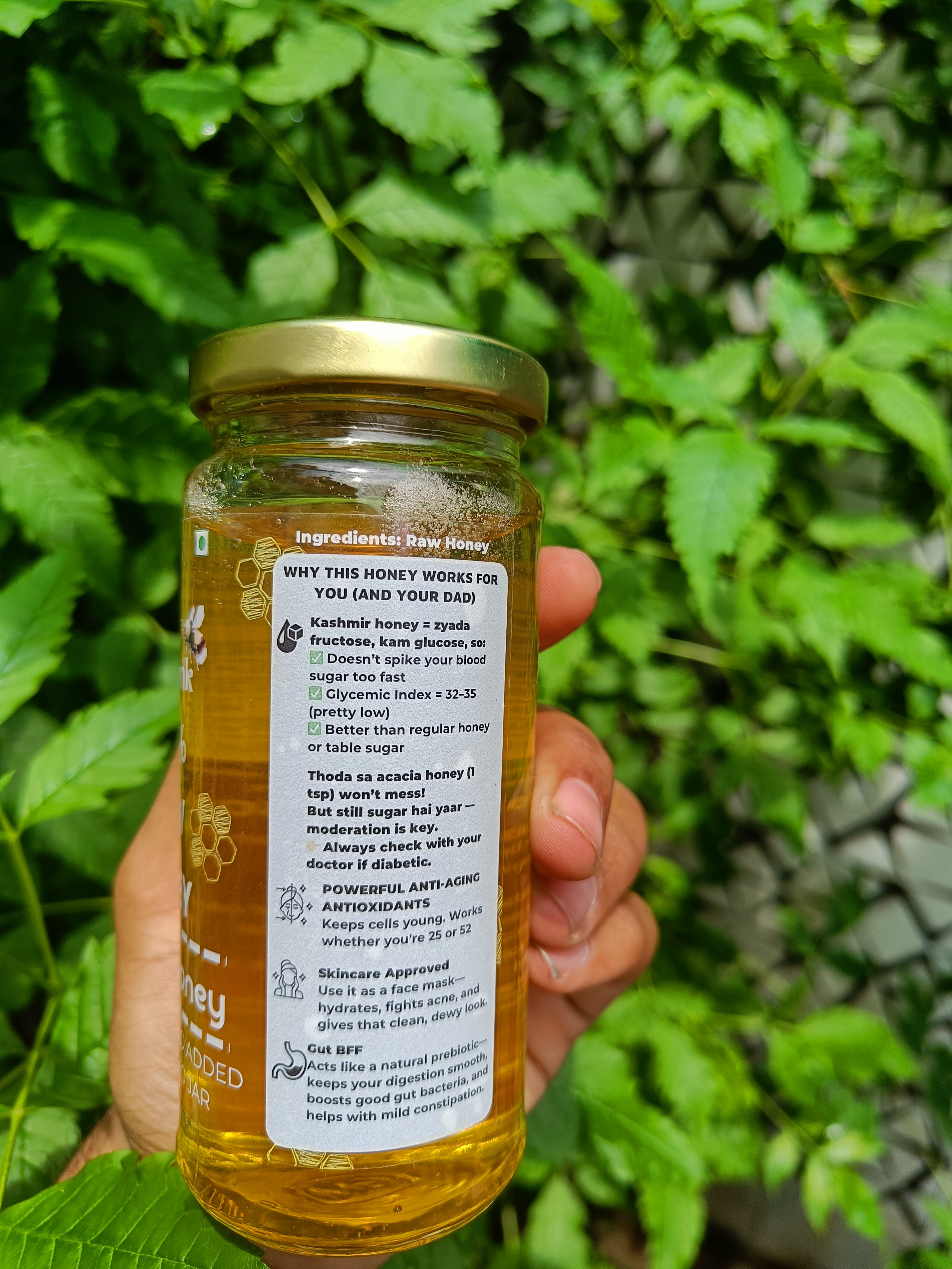Farmónk Kashmir Acacia Honey — Liquid Gold from the Himalayas