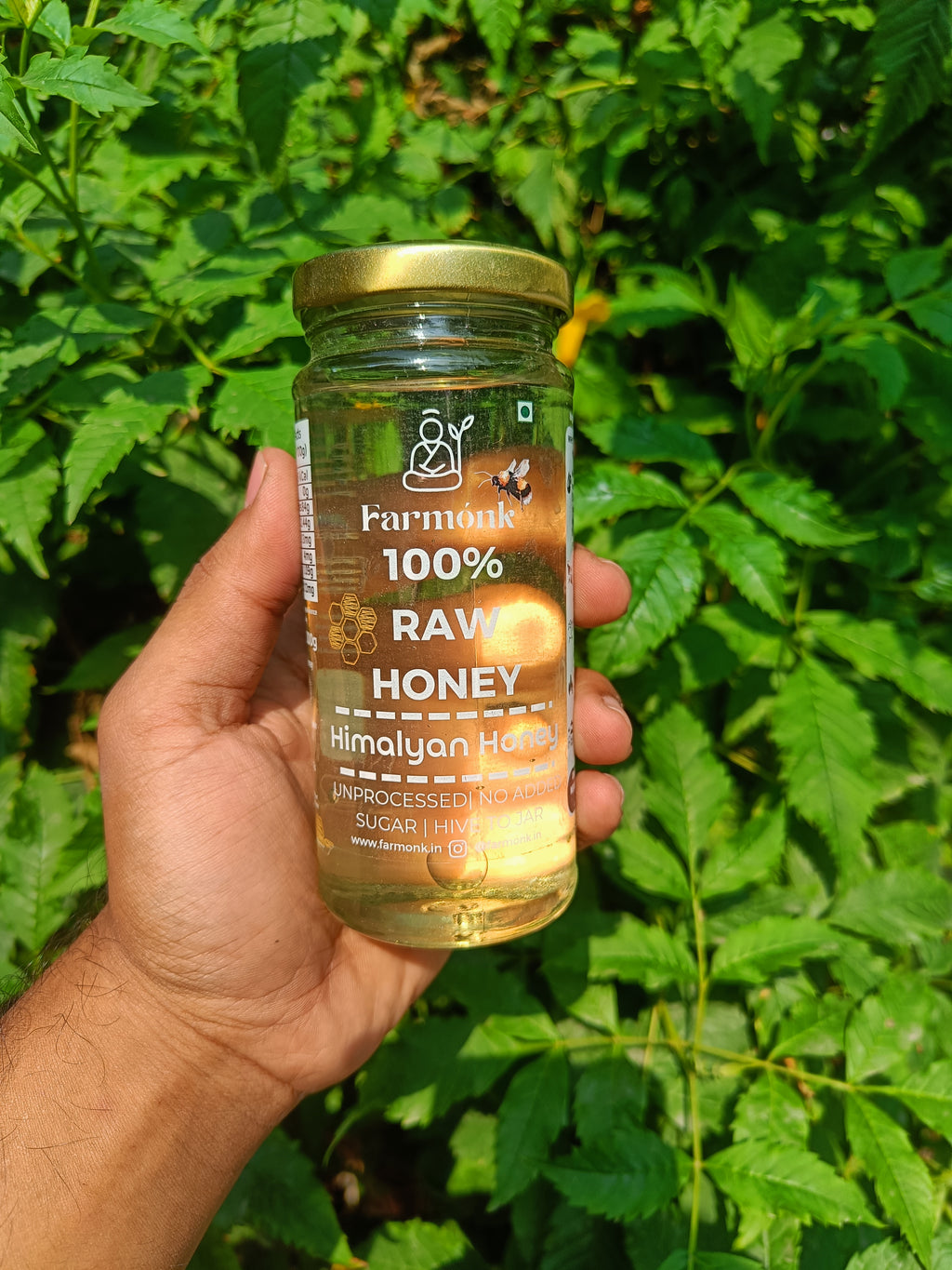 Farmónk™ Pure Transparent Himalayan Honey — Crystal Nectar from the High Valleys