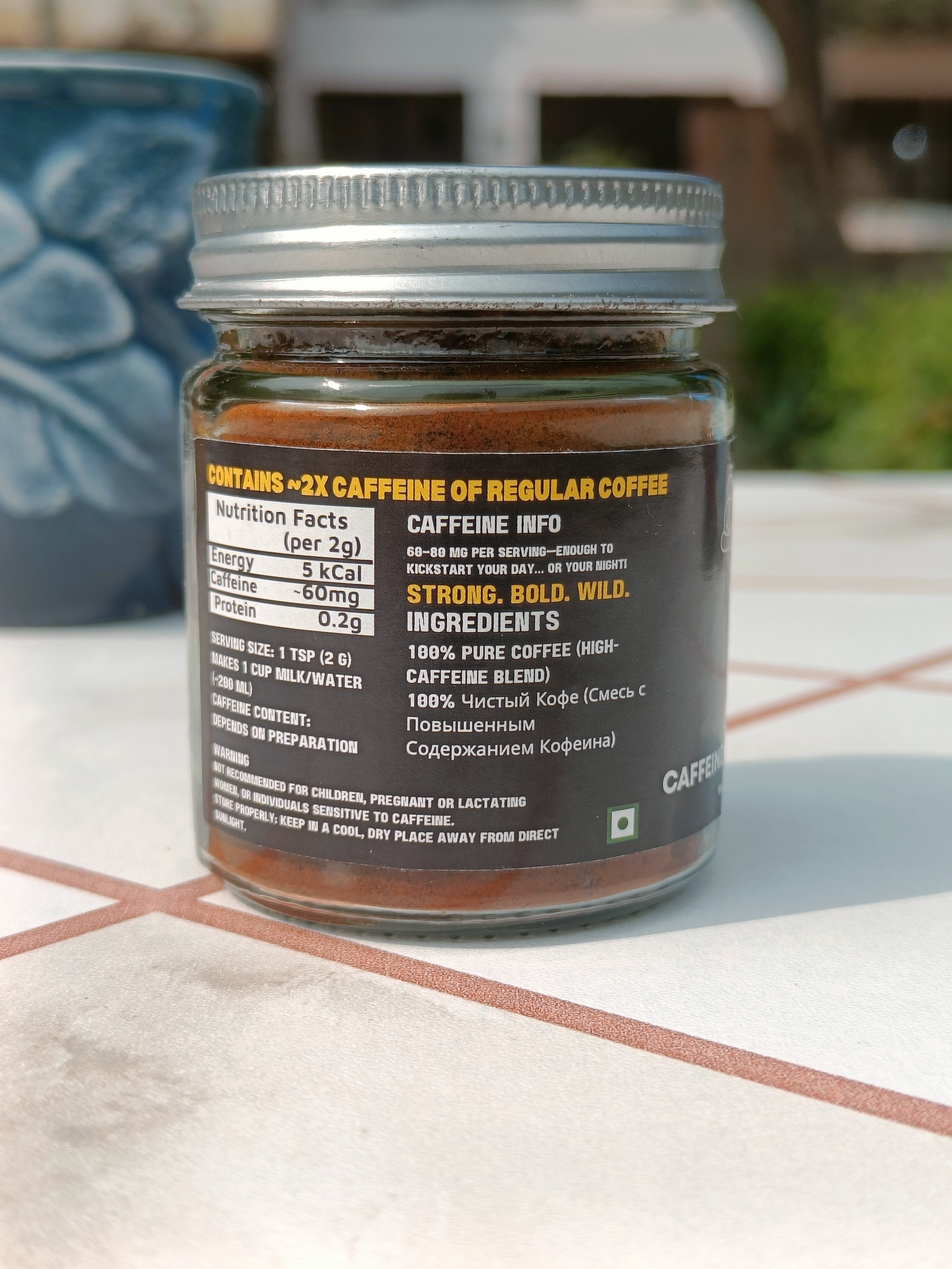 Farmónk™ High Caffeine Bullet Coffee — The Power Brew for Focus & Endurance