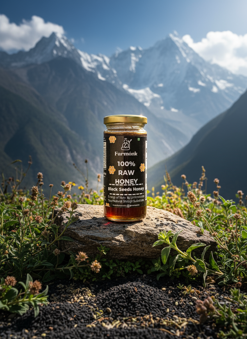 Farmónk™ Black Seed Honey — The Prophetic Remedy for Strength & Immunity with Wild Honey